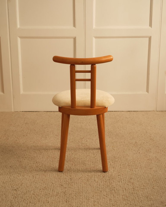 Image 1 of Wood & velvet italian chairs 