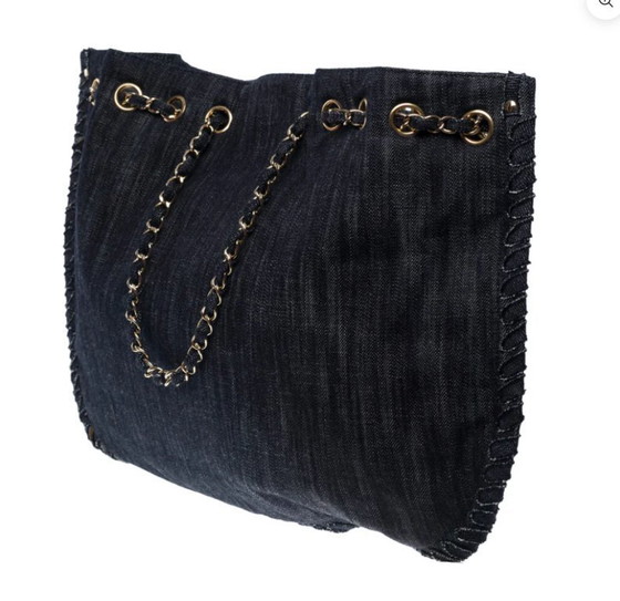 Image 1 of Borsa CHANEL Cambon e Denim Marine - 101139