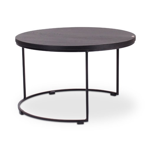 Table d'appoint ronde en chêne noir d60 – bijzettafels, Wood