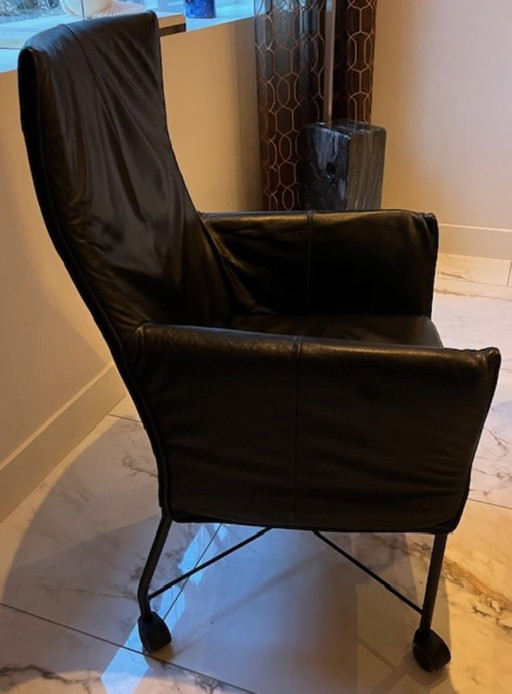 Sedia da tavolo da pranzo Montis Chaplin con ruote