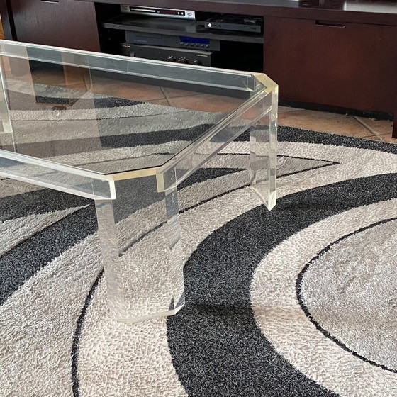 Athena Coffee Table By David Lange. 1970. 120x70. – Glass, Plexiglass (photo 5 of 6)