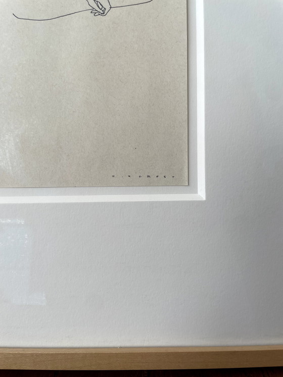 Image 1 of Frederic Forrest Nackte Frau Minimalistische Zeichnung