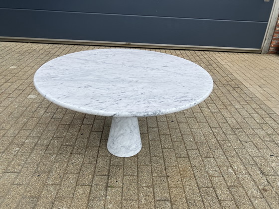Image 1 of Angelo Mangiarotti M1 dining table Carrara marble 130cm As New!!