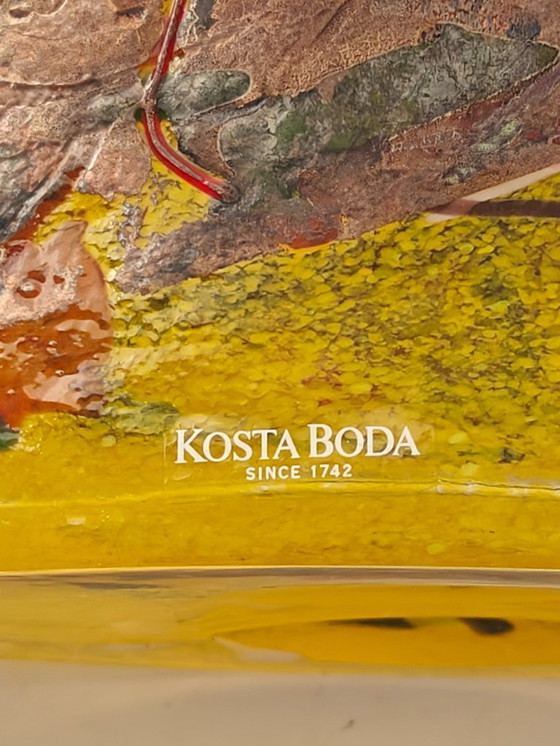 Image 1 of Yellow Vase by Bertil Vallien for Kosta Boda Type Satelitte