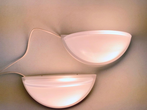 Deux appliques murales de Glashütte Limburg, design des années 1970/80