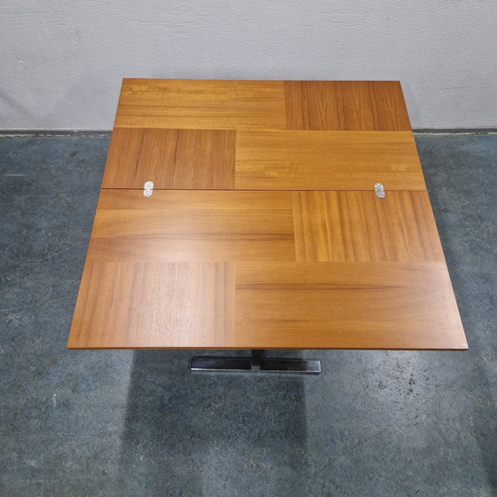 Image 1 of Vintage vierkante eettafel bureau en salontafel in 1 stuk !!!