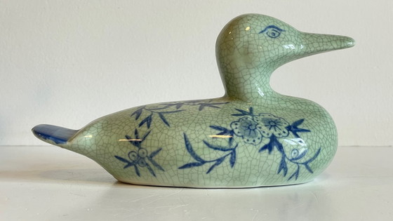 Image 1 of CANARD Céramique Bleu VINTAGE