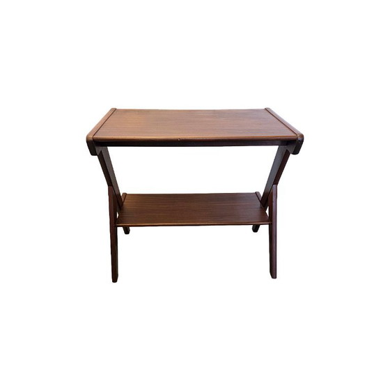 Vintage Teakhouten Audiomeubel/Bijzettafel, Jaren 60/70 – Wood (photo 3 of 9)