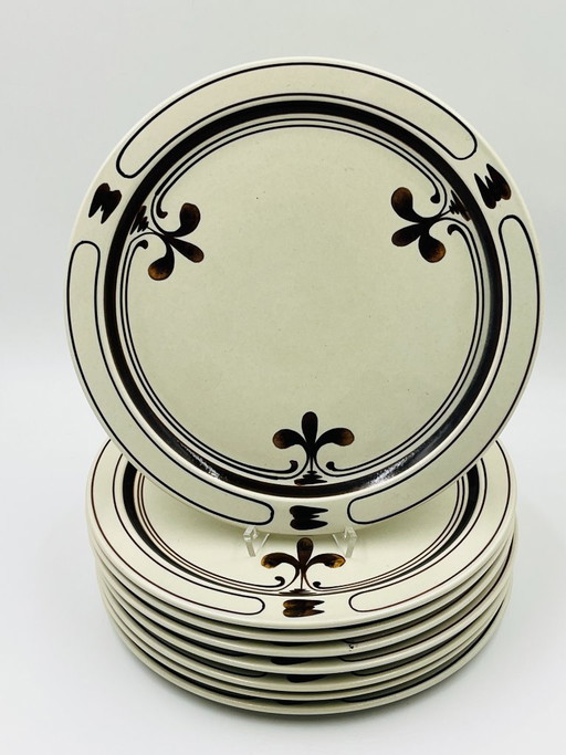 Set di 8 piatti grandi Rosenthal della linea "Siena", 28 cm – servies, Ceramic
