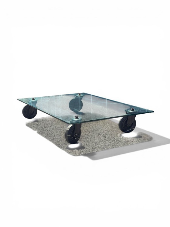 Image 1 of Tavolo con Ruote Coffee Table - Gae Aulenti for FontanaArte (150x100)
