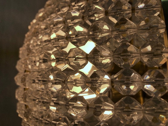 Image 1 of Lampada a sfera di design anni '50 in ottone acrilico stile Emil Stejnar