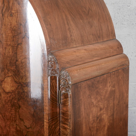 Art Deco Two-Door Wardrobe with Shelves and Drawers – Wood (photo 13 of 18)