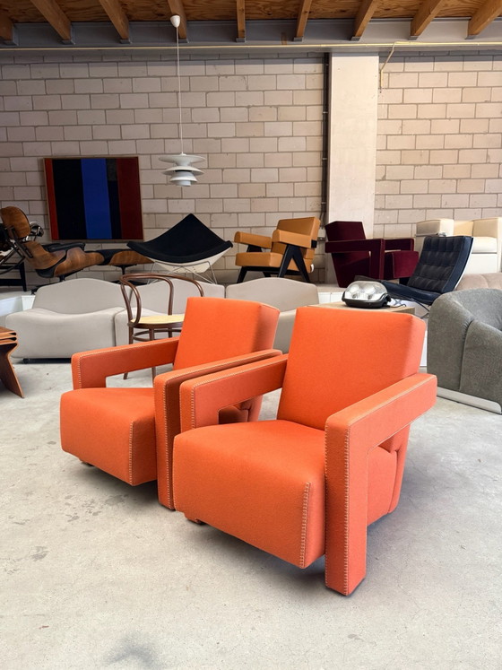 Fauteuil Cassina Utrecht, Gerrit Rietveld (stock: 2), Textile, Bois, Orange (photo 2 sur 15)