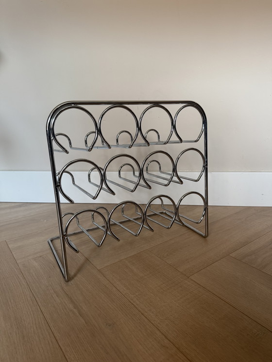 Image 1 of Wine rack chrome