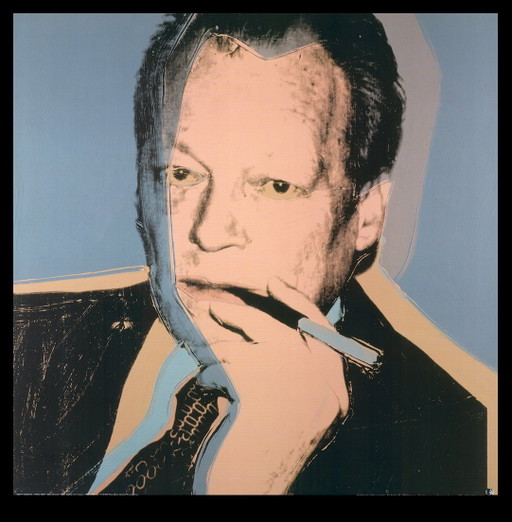Kopie Van Warhol, Andy - Willy Brandt (Rauchend) - Kunstdruck - 70 X 70 Cm