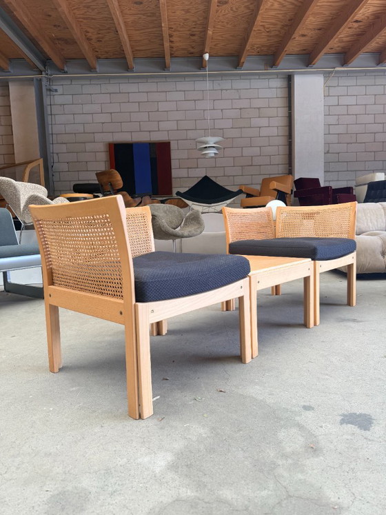 Ensemble modulaire vintage Plexus par Illum Wikkelsø – Canapés modulables, Wood, Textile (photo 3 of 11)