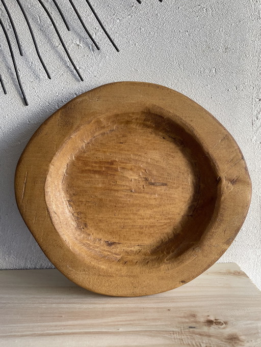 Plato de madera rústico vintage