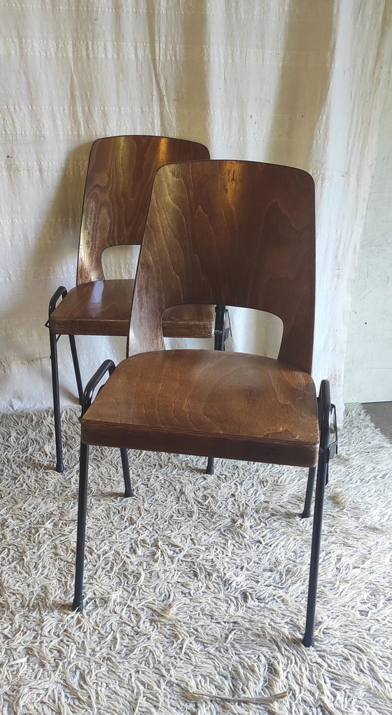 Baumann "Manathan" chairs - 1960s/70s – Dining chairs, Wood (photo 4 of 11)