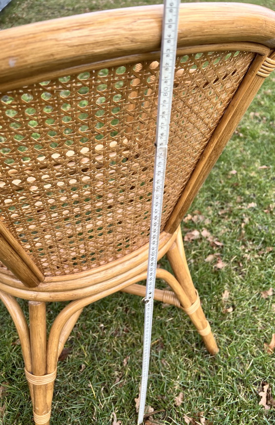 Image 1 of Due sedili avvolgenti in fettuccia e bambù