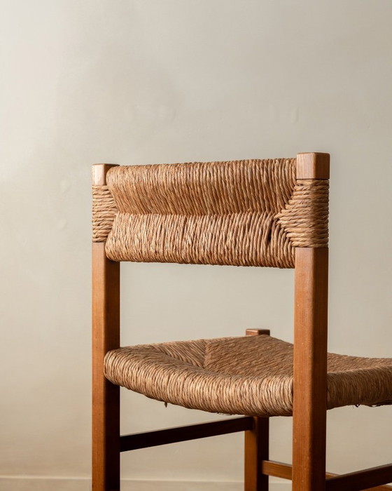 French Mid-Century Wood and Rush Dining Chairs, 1960s, Set of 6, Beige (photo 22 of 22)