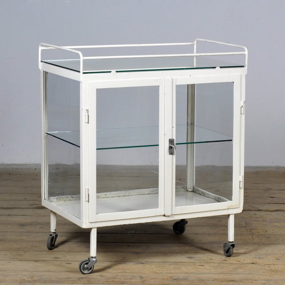 Image 1 of Medical Showcase / Trolley, 1940s