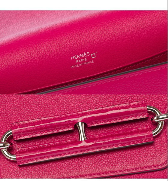 Image 1 of Zak HERMES Roulis en Cuir Rose - 103500