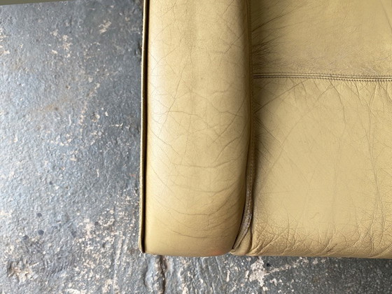 Image 1 of Mid-Century modern ‘Pieff’ leather ‘Gamma’ lounge chair by Tim Bates 