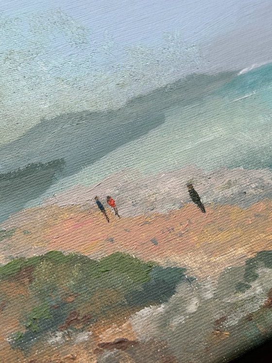 Image 1 of Soothing beach scene with sea and soft colors – Sky and Sand 5