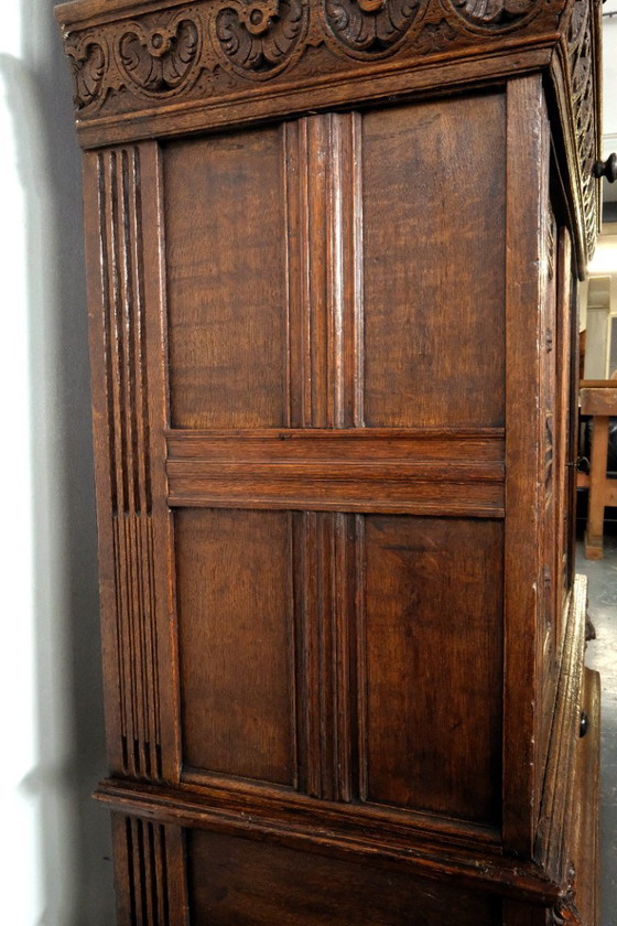 Image 1 of Fino armario Pilaster holandés del siglo XVII