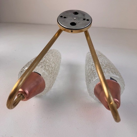 Image 1 of Pair of vintage double wall lights “MAISON ARLUS”