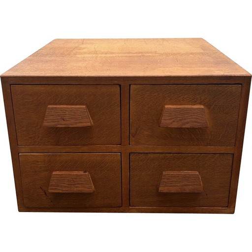Vintage Eiche Handwerk Schrank