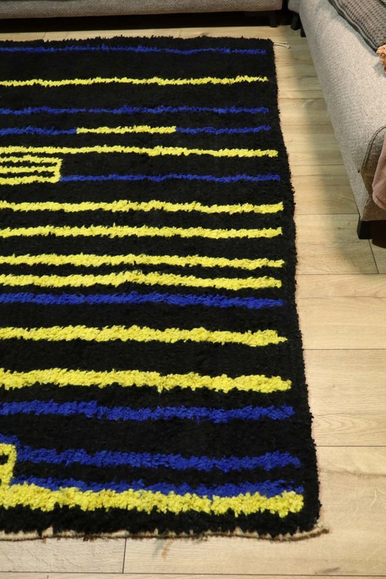 Image 1 of Berber carpet wool rug floor rug new 220 x 290 cm color rug carpet Berber runner large interior unique high pile original