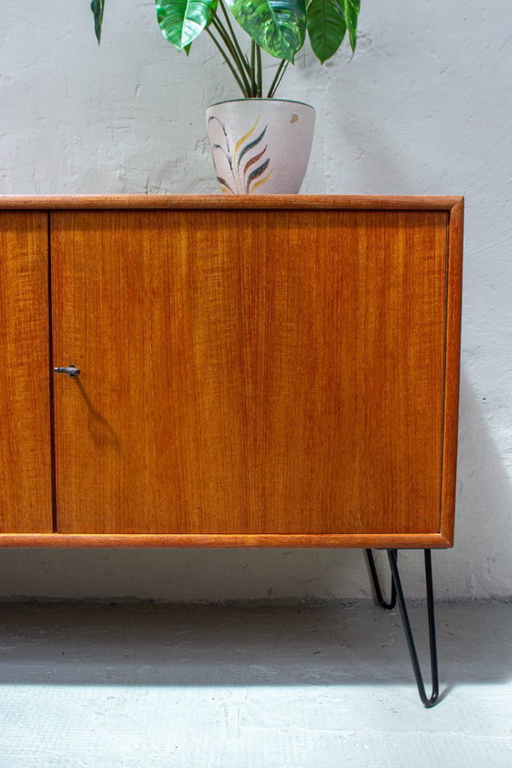 Image 1 of Vintage teak sideboard chest of drawers Danish 60s Mid Century