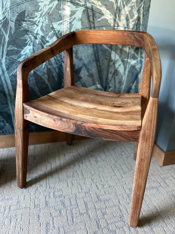 Image 1 of Handcrafted walnut chairs