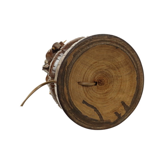 Image 1 of Große Elefantenlampe aus Teakholz
