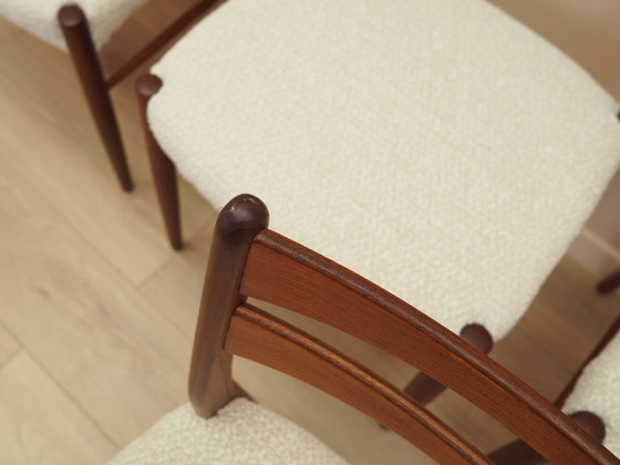 Image 1 of Sechs Teakholzstühle, dänisches Design, 1960er Jahre, hergestellt in Dänemark