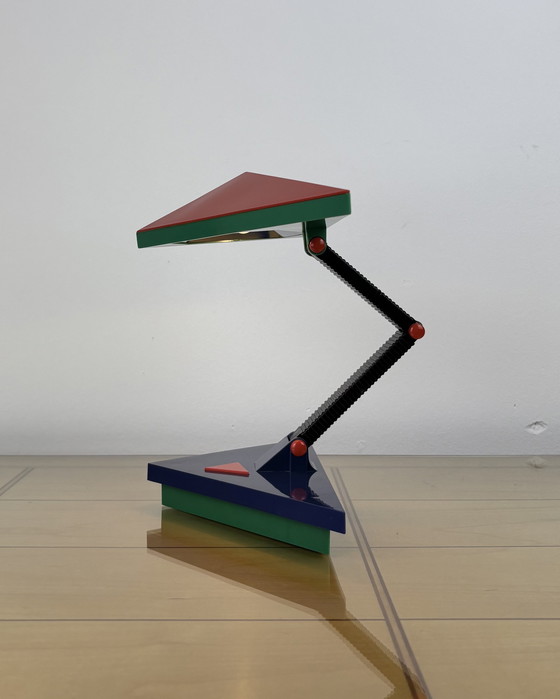 Image 1 of Lampada postmoderna in stile Memphis di Kyoji Tanaka, Giappone anni &#39;80, lampada vintage, lampada da tavolo, Rabbit Tanaka, 