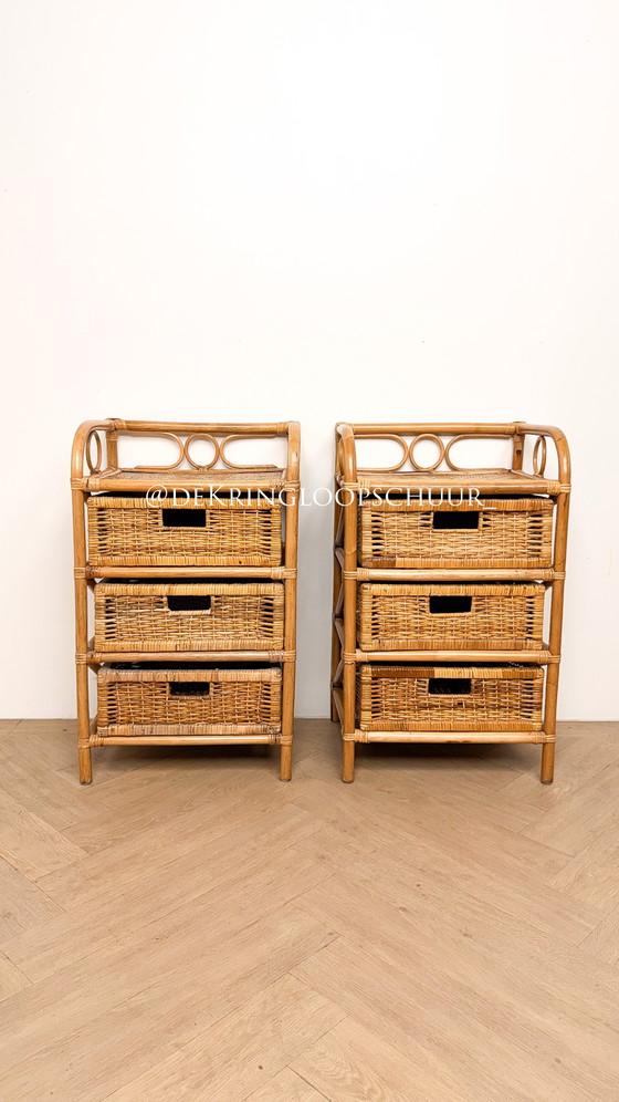 2X Commode en rotin – Bamboo, Rattan (photo 5 of 5)