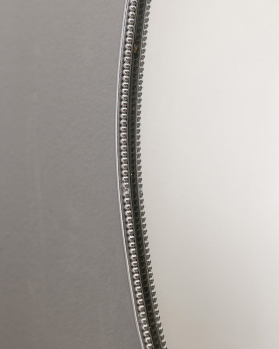 Image 1 of Vintage 70s wall mirror chrome metal Italian design