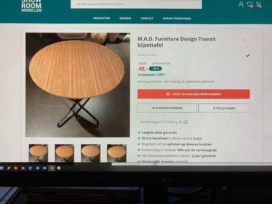 Image 1 of small dining table MAD design.