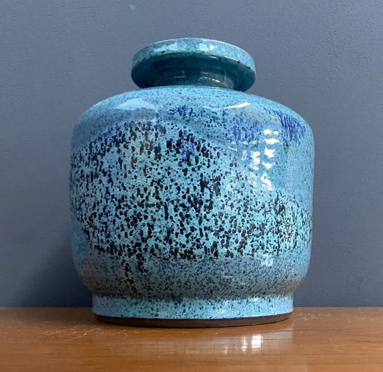 Image 1 of Blauwe vaas van Lawel West-Duitsland