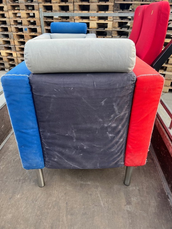 Image 1 of 2x Zanotta Albertina Stefano Casciani armchairs for restoration