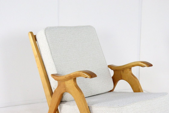 Image 1 of Set of 2 oak vintage armchairs 'Nederweert' vintage