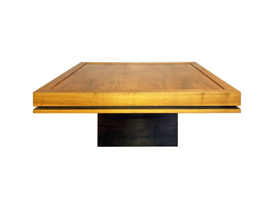 Elm Coffee table, tempered glass top, 60s/70s, Design (photo 2 of 8)