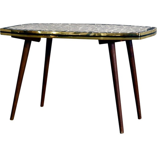 Table d'appoint en mosaïque, années 1950