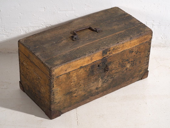 Small antique metal frame chest (c.1900) #3 – Chest of drawers, Rustic (photo 14 of 34)
