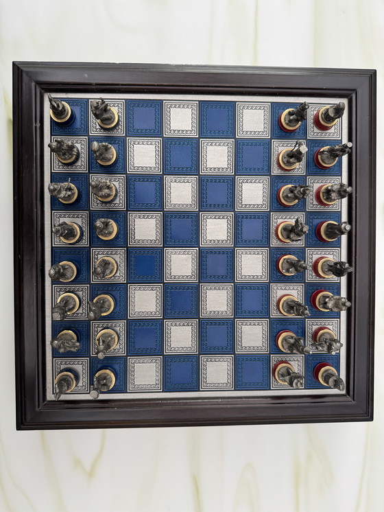 Image 1 of Jeu D’Échecs Par Franklin Mint: Bataille De Waterloo