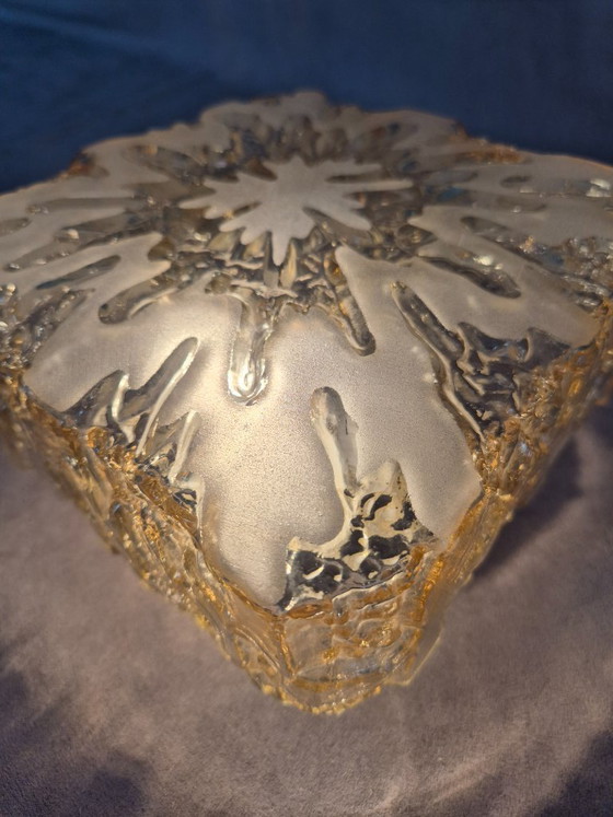 Image 1 of Vintage Honsel Glass Flush Mount Ceiling/Wall Light E27 – Mid Century Modern Design