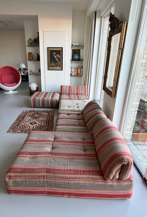 Image 1 of Vintage Roche Bobois Voyage Immobile modulaire bank 5 stuks