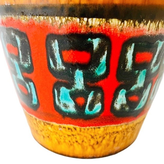 Image 1 of Vaso da terra vintage della Germania occidentale della metà del secolo scorso Scheurich 1970